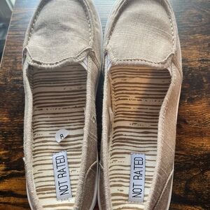 Not Rated Beige Slip-On Loafers